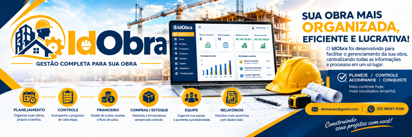IdObra — gestão completa para suas Obras